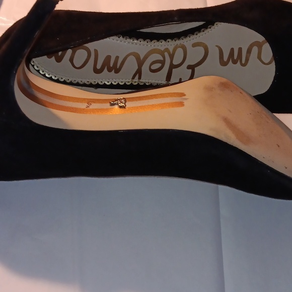 Sz6 Sam Edelman black suede pumps - Picture 5 of 6